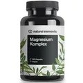natural elements Magnesium Komplex – 5 hochwertige Verbindungen – 400mg elementares Magnesium/Tag