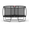 BERG Trampolin Grand Champion Regular 470 Grey mit AirFlow Pro inkl. Sicherheitsnetz Deluxe