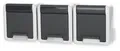 Gira 478930 SCHUKO-Dreifachsteckdose 16 A 250 V~ waagerecht mit Klappdeckel WG A