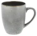 BITZ Kaffeetasse/Kaffeebecher, Tasse aus robustem Steinzeug, 30 cl, grau außen und innen