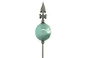 naninoa GmbH Gartenstecker Metall Stecker französische Lilie Gartenstecker blau AQUA 110cm