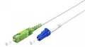 Glasfaserkabel (FTTH), Singlemode (OS2) White, (Simplex),SC-APC/LC-UPC, 15 m