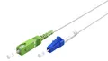 Glasfaserkabel (FTTH), Singlemode (OS2) weiß, (Simplex), 15 m
