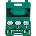 VEVOR Hydraulikdruck-Testset, 250/400/600 bar, 3 Messgeräte, 6 Testkupplungen, 3 Testschläuche, Bagger-Hydraulik-Testmanometer-Set mit Tragbarer Tra