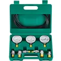 VEVOR Hydraulikdruck-Testset, 250/400/600 bar, 3 Messgeräte, 6 Testkupplungen, 3 Testschläuche, Bagger-Hydraulik-Testmanometer-Set mit Tragbarer Tragetasche für Bagger, Traktoren, Baumaschinen