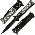 Klappmesser Survival Taschenmesser Outdoor Messer skull