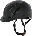 Covalliero Reithelm eXite, Damen, Herren, schwarz, Umfang 52-56 cm, Disc-System, flexibler Helmschild, Belüftungssystem, Fast-Click Verschluss