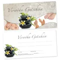cosmeticPlus 50 Fußpflege – Gutscheinkarten RELAXING FEET Gutscheine Geschenkgutscheine