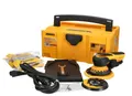 Exzenterschleifer Elektro Mirka DEROS II 5650CV Set + 150 Abranet Scheiben, Case