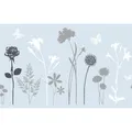 d-c-fix Fensterfolie Blossom Premium selbsthaftend, 45 x 150cm, Pflanzenmotiv, UV-Schutz, Sichtschutz