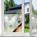 d-c-fix Fensterfolie Blossom - 45 cm x 1,5 m – statische Sichtschutzfolie mit modernem Muster für Glasflächen – selbsthaftend, blickdicht, dekorativ