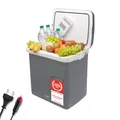TZS First Austria - Elektrische Kühlbox 32L - Kühl- & Wärmefunktion - 12V/230V für Auto & Steckdose - Thermoelektrisch & Leise - Camping & Reise - Grau