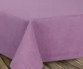 BEAUTEX fleckenabweisende und bügelfreie Tischdecke - Tischtuch mit Lotuseffekt - Tischwäsche in Leinenoptik, Rund 140 cm, Hell-Lila