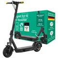 EGRET E-Scooter mit Straßenzulassung (ABE), 55 km Reichweite, 10" Luftreifen, Federung, Blinker, 902 W Motor, 120 kg Traglast, App – Ey! 6 - Grau