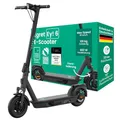 Egret Ey! 6 E-Scooter mit Straßenzulassung – bis 55 km Reichweite, LED-Licht 700 lm, Blinker, Trommel- & Scheibenbremse, 10" Luftreifen, klappbar