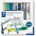 STAEDTLER® Mixed Set #6 Handlettering x Aquarell Set, Kartonetui mit 6