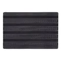 Astra Fußmatte innen & außen - Rubic Eingangsmatte Gummi Sauberlaufmatte - Türmatte für den Außenbereich - rutschfeste Schmutzfangmatte 40x60 cm schwarz