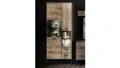 Vitrine Highboard Schrank Haveleiche cognac Metall graphit Industrial Anabel
