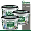 Ultrament 3 x 3,5 kg Bastel Beton Modelliermasse Bastelbeton Kreativ Hellgrau