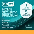 ESET HOME Security Premium 5 Geräte - 1 Jahr Software
