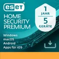 ESET HOME Security Premium 5 Geräte, 1 Jahr DEUTSCH, Download