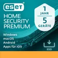 ESET Home Security Premium 2025  5 Geräte 1 Jahr Sofort per Email
