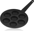 BBQ-Toro Gusseisen Poffertjes Pfanne | Für 7 Förtchen und andere Gebäckspezialitäten | Ø 20,5 cm
