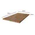 Arbeitsplatte 90 cm 38 mm Küchenzeile Küchenblock Eiche Lancelot Küche Vigo