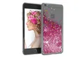 EAZY CASE Handyhülle Liquid Glittery Case für iPhone 6 / iPhone 6S 4,7 Zoll, Glitzerhülle Shiny Slimcover stoßfest Durchsichtig Bumper Case Pink
