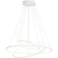 Lucande LED Ezana 9624255 Dimmbar Modern in Weiß aus Metall 1-flammig Wohnzimmerleuchte
