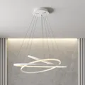 Lucande Pendelleuchte Pendellampe LED Ezana weiß Metall Inneneinrichtung dimm197
