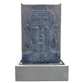 KÖHKO® Wasserspiel Buddha Höhe ca. 102 cm mit LED-Beleuchtung Wasserwand für Garten, die Terrasse und Wohnzimmer