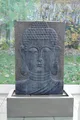 Köhko Zimmerbrunnen Wasserspiel Buddha Höhe ca. 102 CM mit LED Wasserwand
