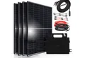 SUNNIVA Balkonkraftwerk 1800W/800W komplett Steckdose, (Astro Energy 800W Wechselrichter - PV Solaranlage Komplettset - 4x 450W (1800W) Solarmodule - inkl. 5m Kabel - Bluetooth, WIFI)