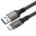 TechExpert USB A USB C Kabel 3.2 gen2 Geschwindigkeit 10Gbps Laden bis zu 60W...