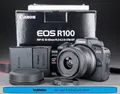 Canon EOS R100 24,1 MP Kit mit 18-45mm Objektiv 1.000 Auslösungen Sehr Gut OVP