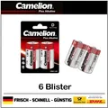 Mono Batterien Camelion Plus Alkaline 1,5V Batterien Typ D / LR20, 2er-Blister