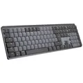 Logitech MX Mechanical (Tacticle Quiet) Bluetooth, Funk Tastatur Deutsch, QWERTZ Graphit Abnehmbares Kabel, Beleuchtet, Wiederaufladbar