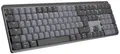 Logitech MX Mechanical (Tacticle Quiet) Bluetooth, Funk Tastatur Deutsch, QWERTZ Graphit Abnehmbares Kabel, Beleuchtet, Wiederaufladbar