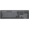 Logitech MX Mechanical Graphite, LEDs weiß, Kailh Choc V2 LOW PROFILE BROWN, Log