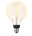 Philips Hue White Ambiance LED Lampe, Filament Giant Globe G125, E27, 7W, 550lm,