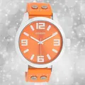 Oozoo Damen Armbanduhr Timepieces Analog Leder orange UOC1072A