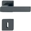 HOPPE Drückergarnitur AUSTIN - auf Rosette BB, TS 37-42 mm, Aluminium schwarz