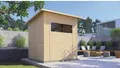 Gartenhaus Bertilo Fineline Rhombusprofil Modern 3 252 x 232 cm natur