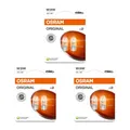 6 Glühlampen Glasquetschsockeln 12V W3W OSRAM ORIGINAL LINE Doppelblister