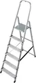 Krause 000736 Aluminium Stufen-Stehleiter Arbeitshöhe (max.): 3.20m Silber 5kg