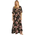 Billabong Maxikleid Full Bloom schwarz M