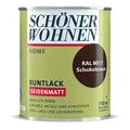Schöner Wohnen Profidur DurAcryl Schokoladenbrau RAL 8017 / 750 ml / seidenmatt / aromatenfrei / für außen u. innen / für Holz, Metall u. Kunststoff