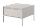 Selsey Falsetto - Wohnzimmertisch Couchtisch mit Schublade, Beige, 68x68 cm