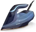 Philips Azur 8000 Serie Dampfbügeleisen - 55 g/min Dauerdampf, 240 g Dampfstoß, 3000 W, OptimalTEMP-Technologie, SteamGlide Elite, Hellblau (DST8020/20)